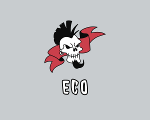 Rock Band - Punk Skull Gangster logo design