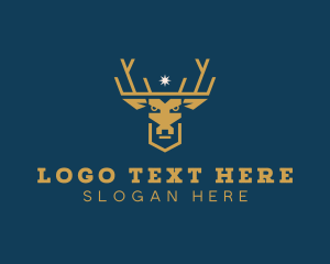 Deer Elk Crown Logo