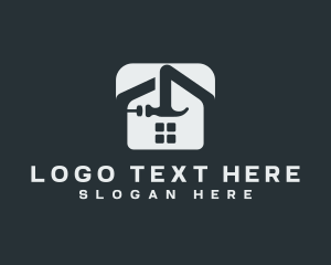 Construction - House Construction Hammer logo design