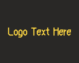 Black And Yellow - Bold Yellow Clan Font logo design