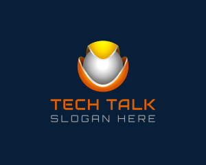 Developer - 3D Tech Sphere logo design