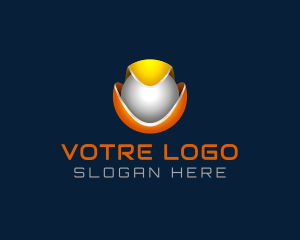 Multicolor - 3D Tech Sphere logo design