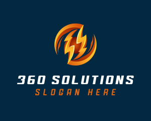 Electric Lightning Charge logo design