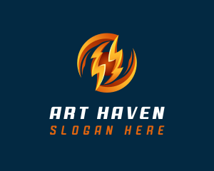 Electric Lightning Charge logo design