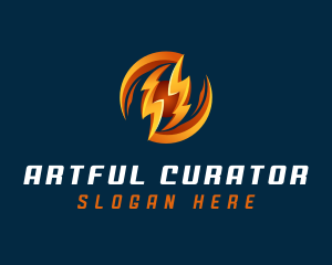 Electric Lightning Charge logo design