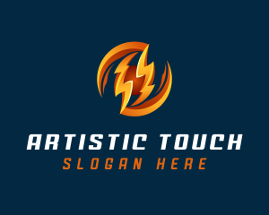 Electric Lightning Charge logo design