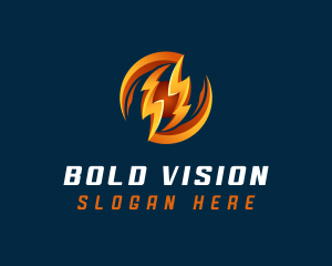 Electric Lightning Charge logo design