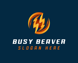 Electric Lightning Charge logo design