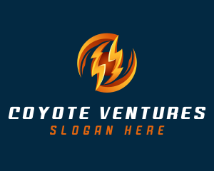 Electric Lightning Charge logo design