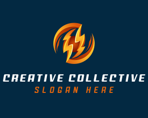 Electric Lightning Charge logo design