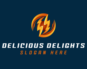 Electric Lightning Charge logo design