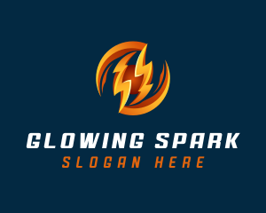 Electric Lightning Charge logo design