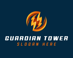 Electric Lightning Charge logo design