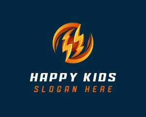 Electric Lightning Charge logo design