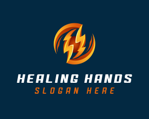 Electric Lightning Charge logo design