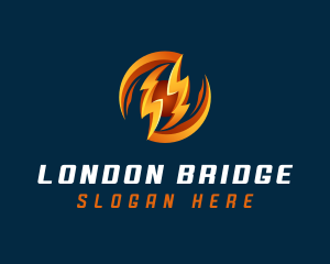 Electric Lightning Charge logo design