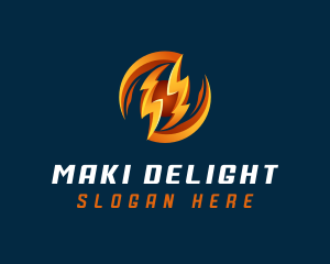 Electric Lightning Charge logo design