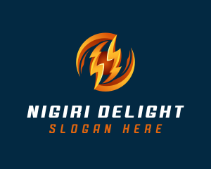 Electric Lightning Charge logo design