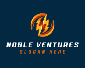 Electric Lightning Charge logo design