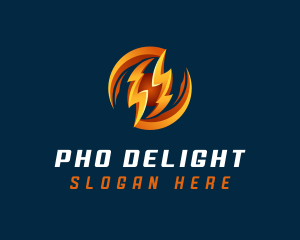 Electric Lightning Charge logo design