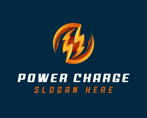 Electric Lightning Charge logo design