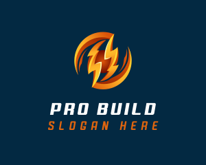 Electric Lightning Charge logo design