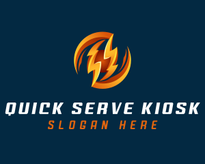 Electric Lightning Charge logo design