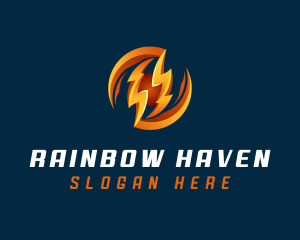 Electric Lightning Charge logo design