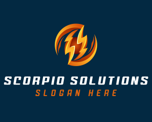 Electric Lightning Charge logo design