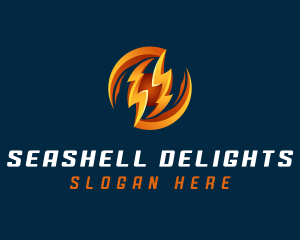 Electric Lightning Charge logo design