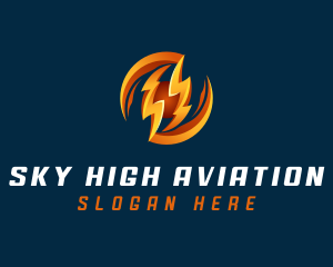 Electric Lightning Charge logo design