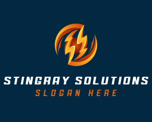 Electric Lightning Charge logo design