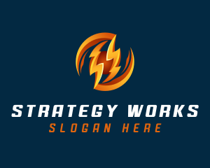 Electric Lightning Charge logo design