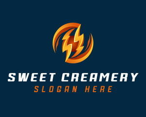 Electric Lightning Charge logo design