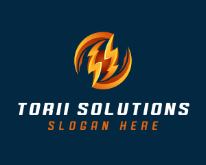 Electric Lightning Charge logo design