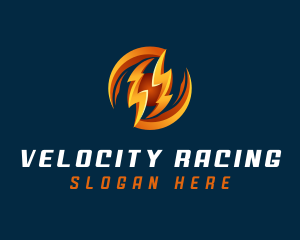 Electric Lightning Charge logo design