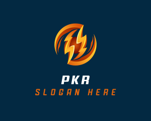 Electric Lightning Charge logo design