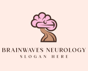 Psychiatry Brain Tree logo design