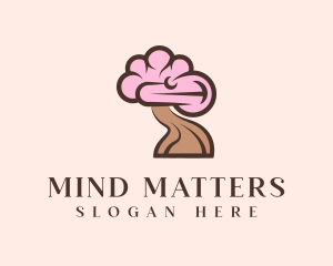 Neurologist - Psychiatry Brain Tree logo design