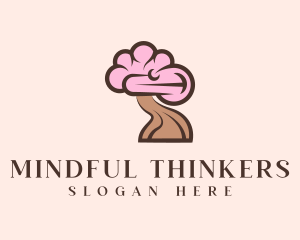 Intellectual - Psychiatry Brain Tree logo design