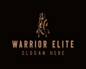 Woman Warrior Barbarian logo design