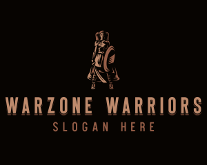 Woman Warrior Barbarian logo design