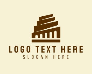 Property Development - Ancient Building Construction logo design