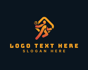 Hoop - Basketball Sports Dunk logo design