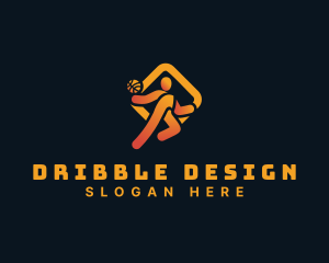 Dribble - Basketball Sports Dunk logo design