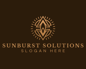 Sunburst - Candle Light Handicraft logo design