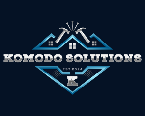 Hammer Roof Construction logo design