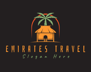 Tropical House Residence logo design