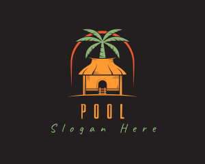 Resort - Tropical House Residence logo design