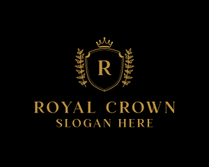 Royal Shield Crown logo design